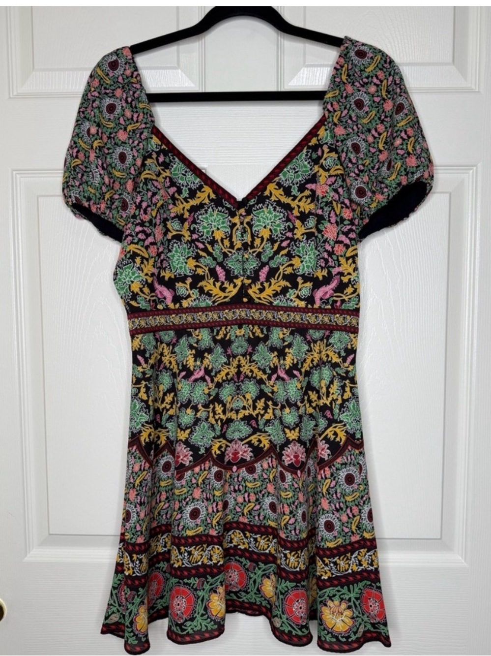 Alice + Olivia Black Multicolor Floral Mini Dress - Picture 6 of 9